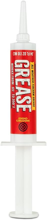Shooter's Choice 10cc Syringe Synthetic All Weather High Tech Grease (Packaging May Vary), Multi-colored, (SHF-G10CC)