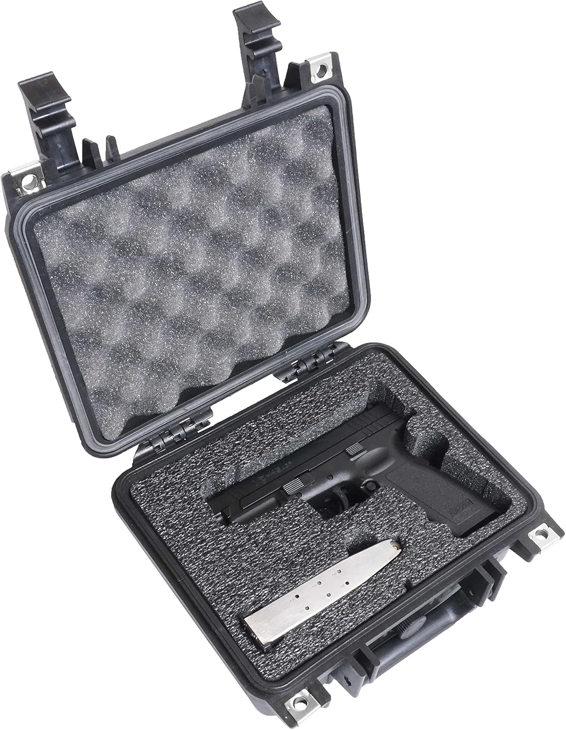 Case Club Case fits Springfield XD & 3 Magazines in Pre-Cut Heavy Duty Waterproof Case (Accommodates Optics & Under Barrel attachments)
