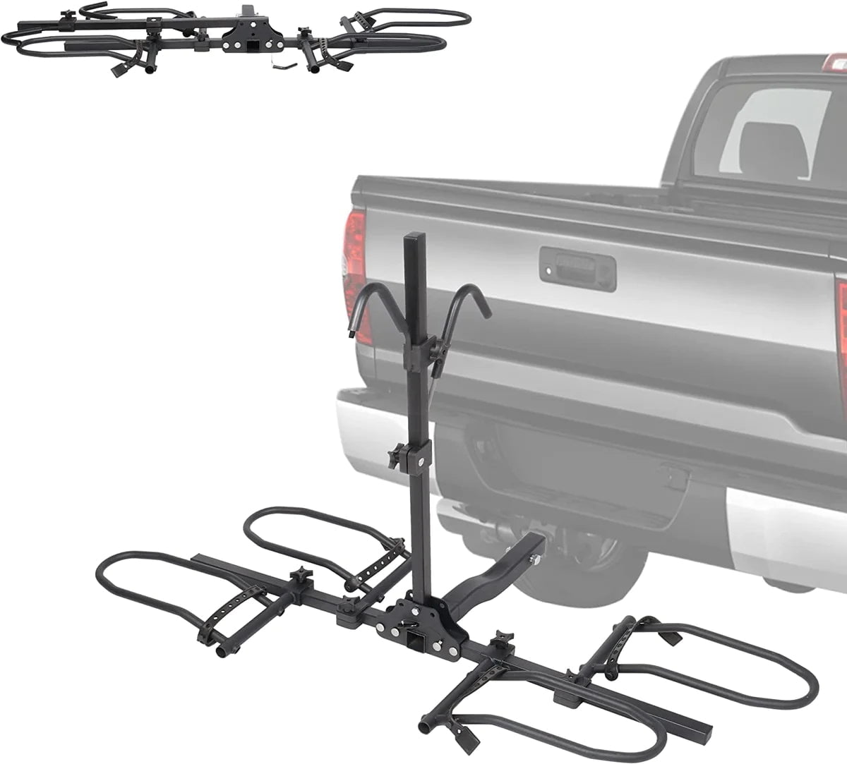 Hitch Mount Bike Rack 2 Bikes for Cars, SUV's, Trucks with 2" Hitch Receiver