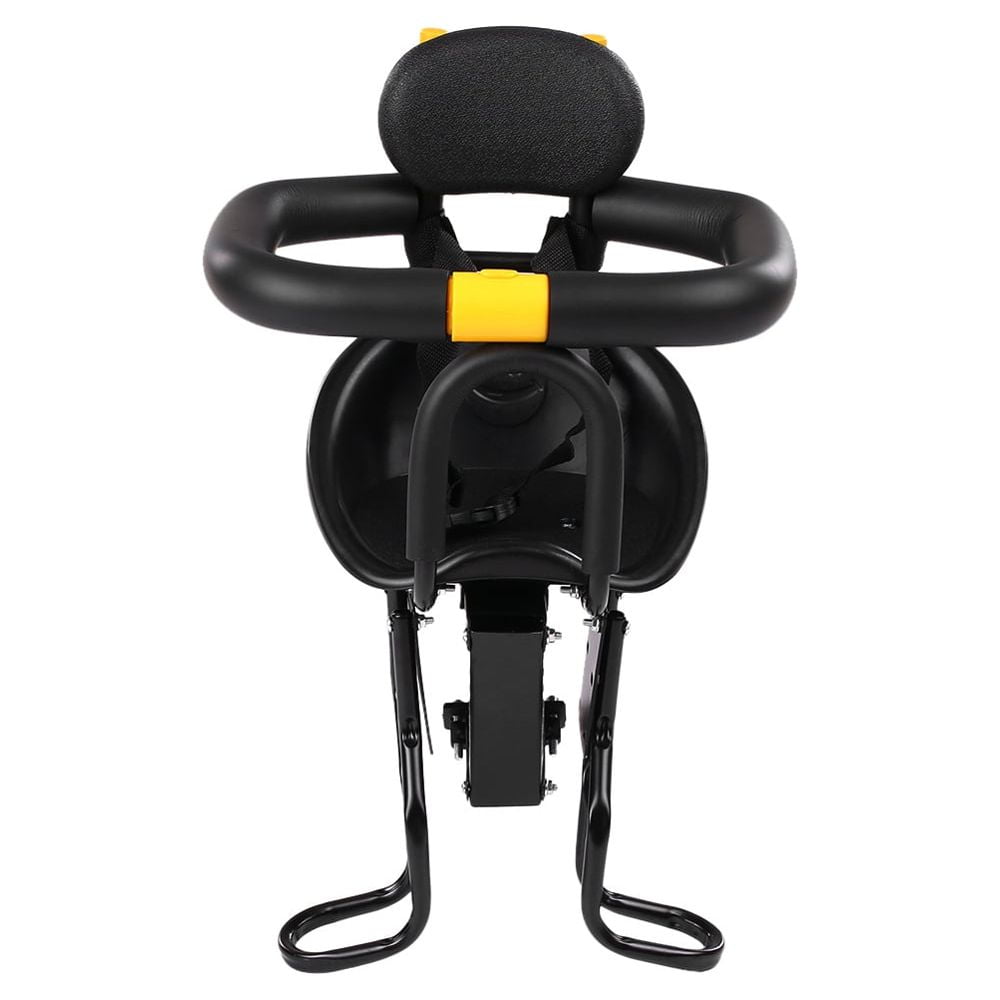 MABOTO Safety Child Bicycle Seat Bike Front Kids Saddle with Foot Pedals Support Back Rest for MTB Road Bike
